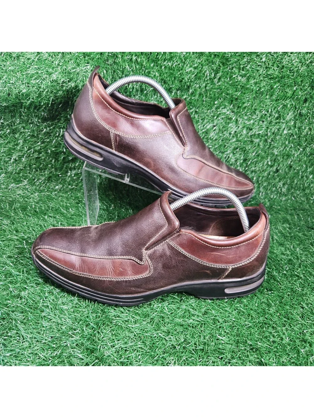 Cole Haan nike Air series Brown loafers 10.5 Mens Casual Slip On Driving Shoes